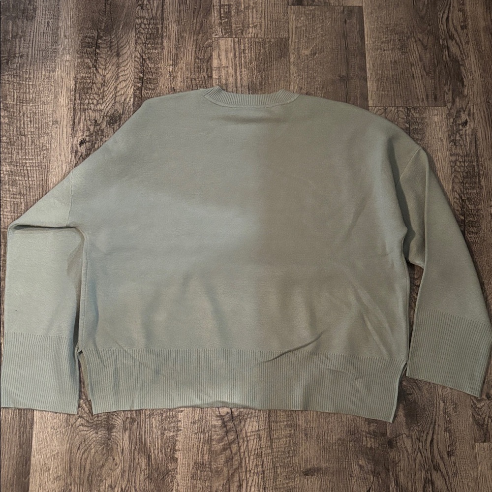 Abercrombie & Fitch Crewneck Knit Sweater - Green - Size Large - Picture 3 of 3